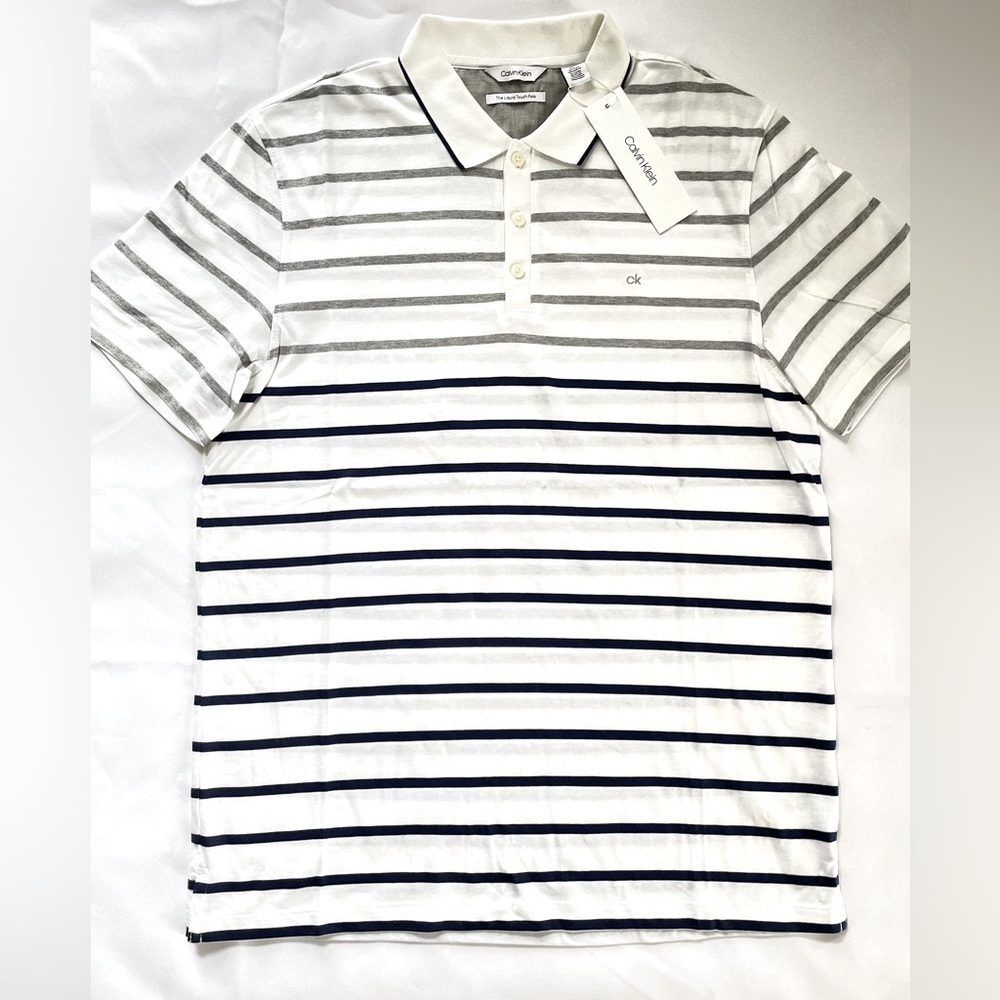 Calvin Klein Mens liquid touch polo shirt size M